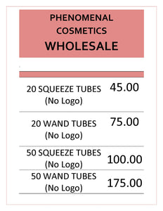 Wholesale Squeeze Tubes ** (50 Count) ** Please Read Purchase Instructions In the Description