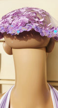 將圖片載入圖庫檢視器 Lavender With Iridescent Sequin Trim