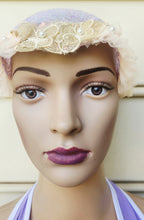Load image into Gallery viewer, Holographic Veil With Light Brown Trim