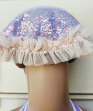 Load image into Gallery viewer, Holographic Veil With Light Brown Trim